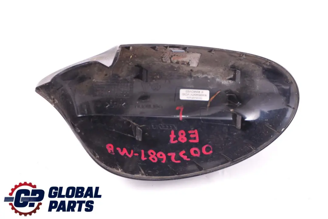 Left N/S Cover Cap Casing Wing Mirror Monacoblau Blue Metallic to BMW 1 Series E87 with Part number 0032681 BMW 1 Series E87 Left N/S Cover Cap Casing Wing Mirror Monacoblau Blue Metallic - SKU P0032681-MB - Part number 0032681