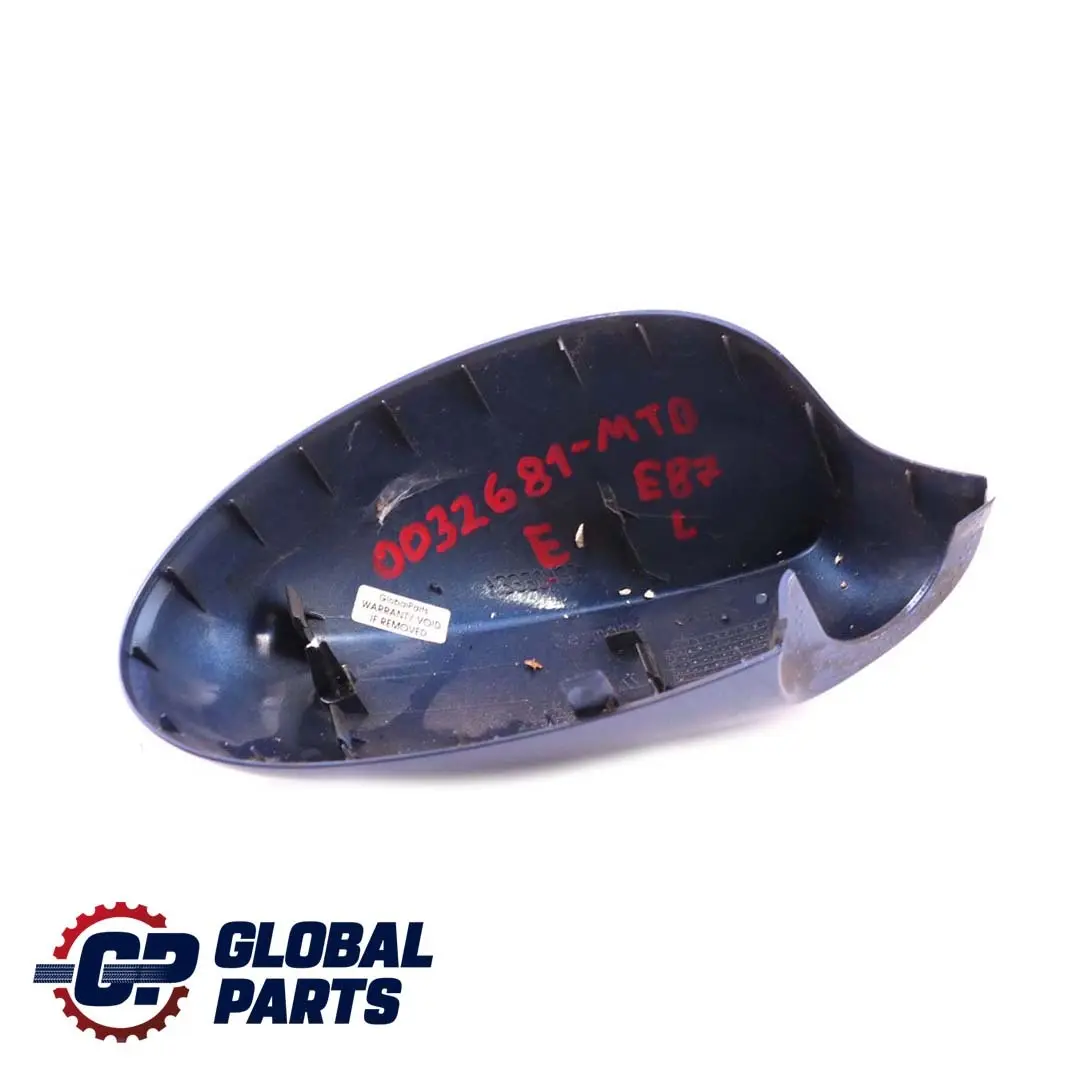 BMW 1 Series E81 E87 Cover Cap Casing Left Wing Mirror N/S Montegoblau Blue A51 - SKU P0032681-MTB - Part number 0032681