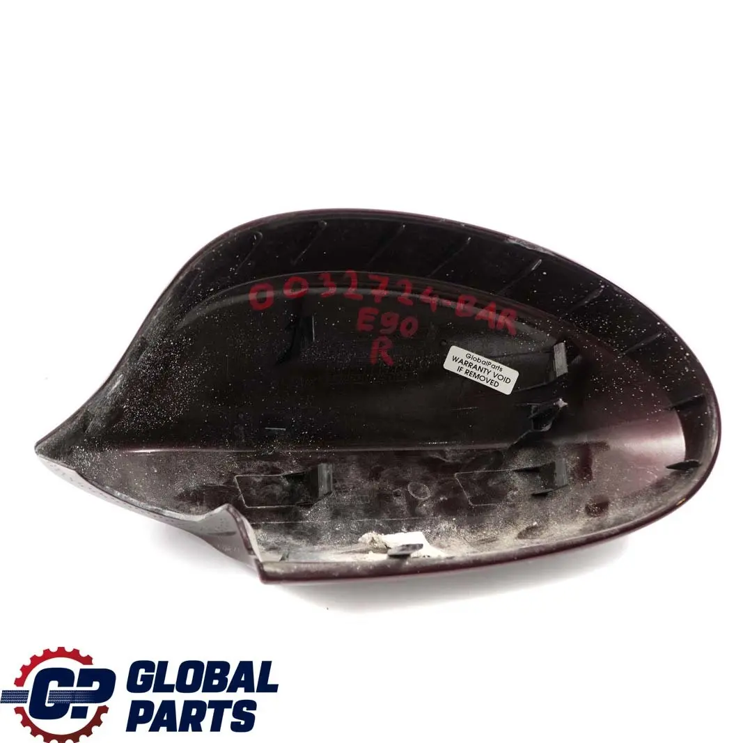 Right Cap Cover O/S Casing Wing Mirror Barberarot Red A39 to BMW 3 Series E90 E91 with Part number 0032724 BMW 3 Series E90 E91 Right Cap Cover O/S Casing Wing Mirror Barberarot Red A39 - SKU P0032724-BAR - Part number 0032724