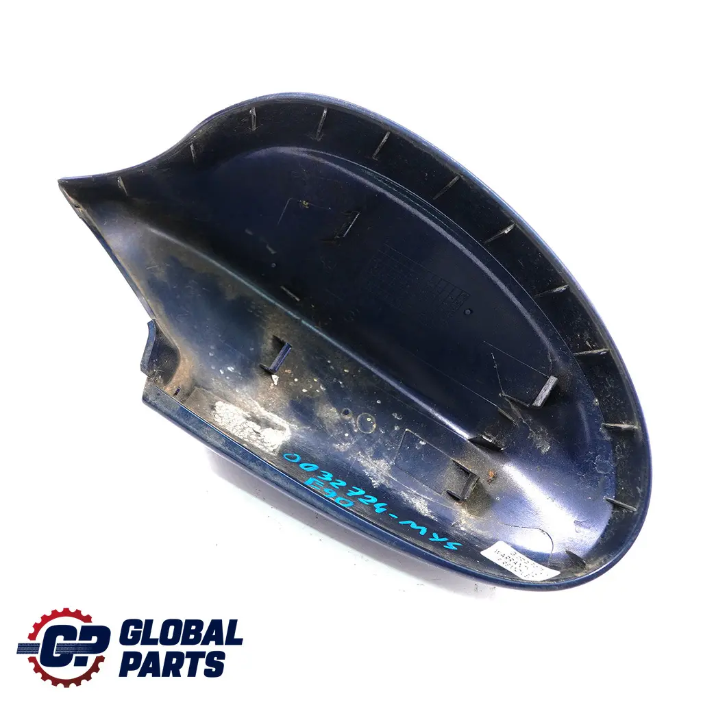 Right Cap Cover O/S Casing Wing Mirror Mysticblau Mystic Blue A07 to BMW 3 E90 E91 with Part number 0032724 BMW 3 E90 E91 Right Cap Cover O/S Casing Wing Mirror Mysticblau Mystic Blue A07 - SKU P0032724-MYS - Part number 0032724