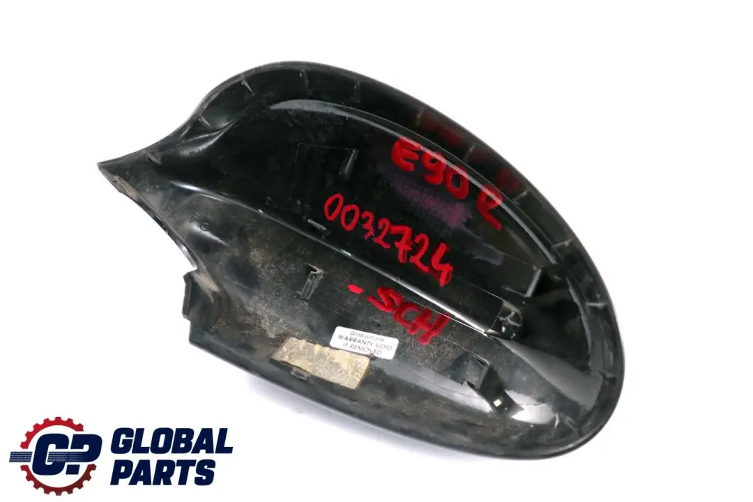BMW 3 Series E90 E91 Right Cover Cap O/S Casing Wing Mirror Schwarz 2 Black 668 - SKU P0032724-SCH - Part number 0032724