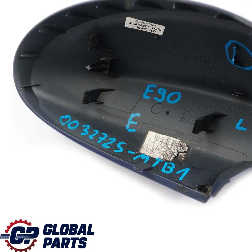 Cover Cap BMW E90 E91 Casing Wing Mirror Trim Left N/S Montego Blue - A51 - SKU P0032725-MTB1 - Part number 0032725