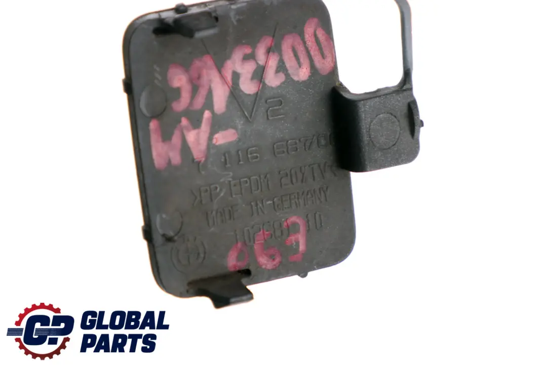 BMW E90 E91 Rabat De Pare Chocs Avant Anneau Remorquage Arktis Métallisé 7116687 - SKU 0033166-AM - Numéro de pièce 0033166