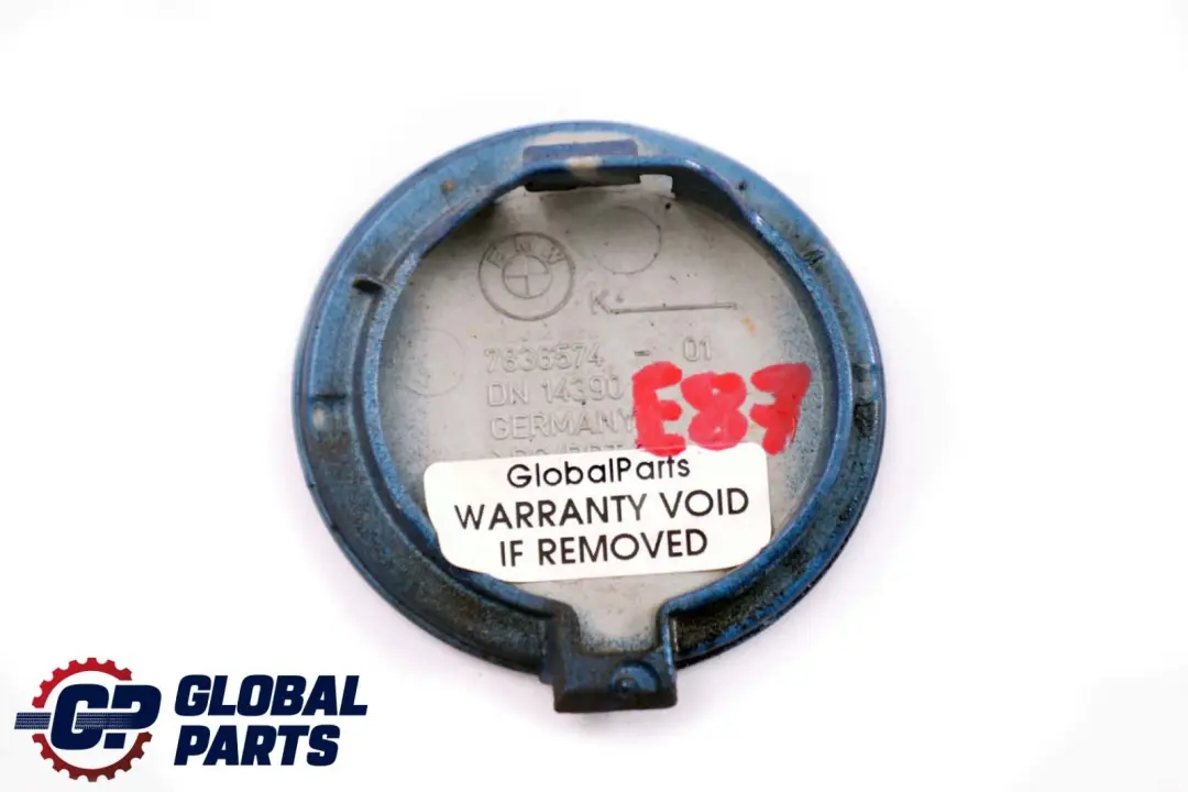 BMW 1 er E81 E87 Klappe Abschleppöse Frontstoßstange Le Mans Blau Metallic - SKU P0033763-LMB - Teilenummer 0033763