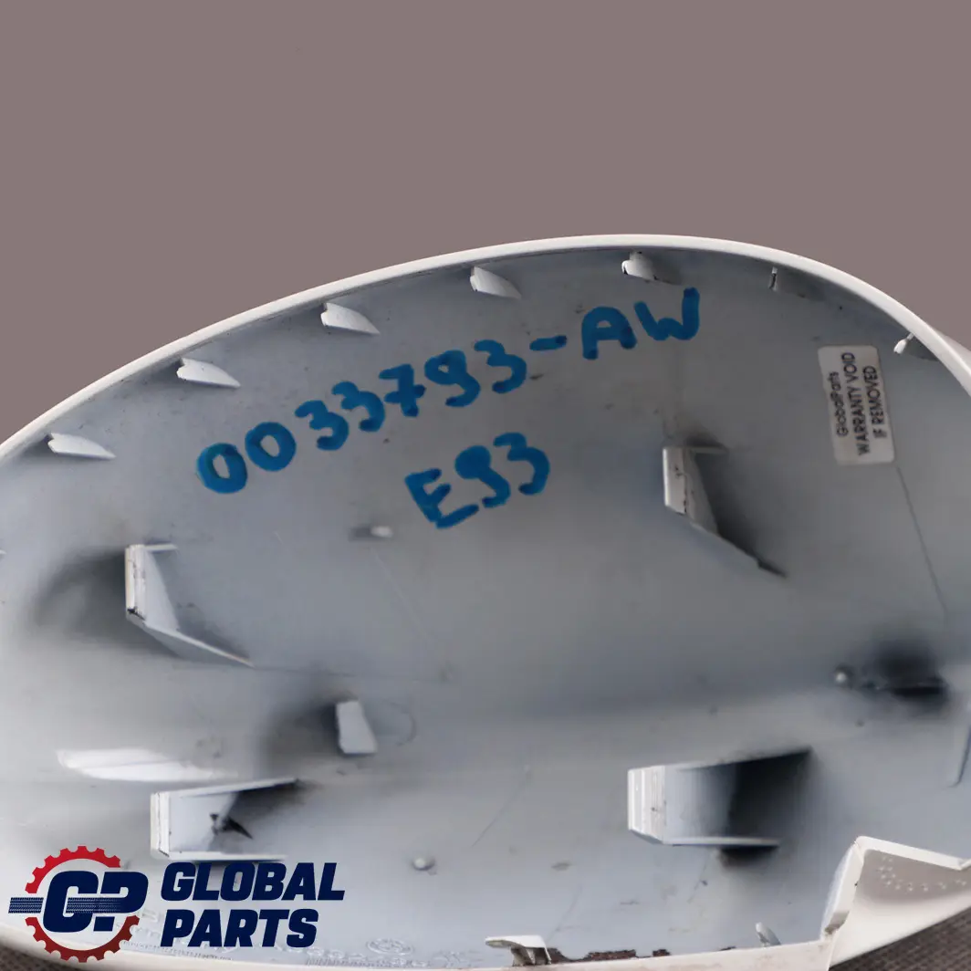 BMW E92 E93 Left Cover Cap N/S Casing Housing Wing Mirror Alpinweiss White 300 - SKU P0033793-AW - Part number 0033793
