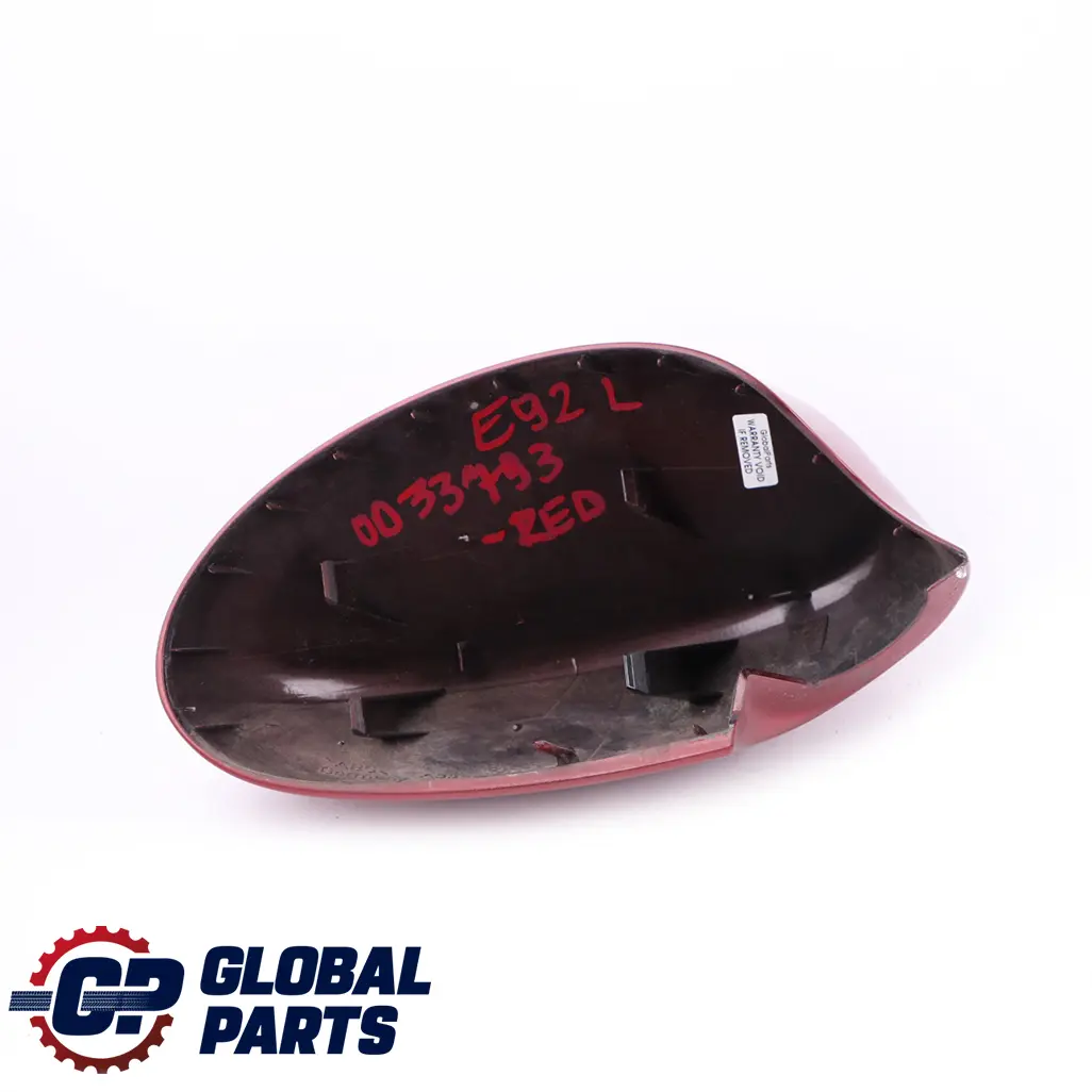 BMW 3 Series E92 E93 Left Cover Cap N/S Casing Housing Wing Mirror Red - SKU P0033793-RED - Part number 0033793