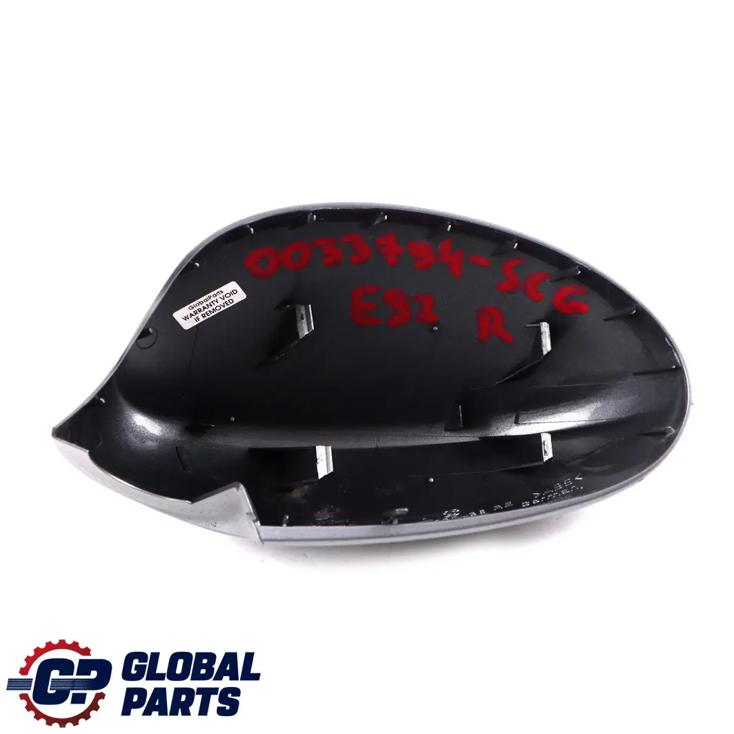 BMW 3 Series E92 E93 Right Cover Cap O/S Casing Wing Mirror Spacegrau Grey A52 - SKU P0033794-SCG - Part number 0033794