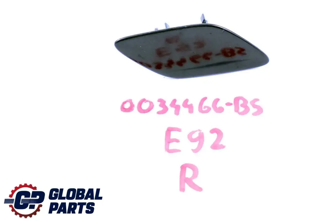 BMW 3 Series E92 E93 Cover Washer Spray Nozzle Right O/S Black Sapphire - SKU P0034466-BS - Part number 7158750