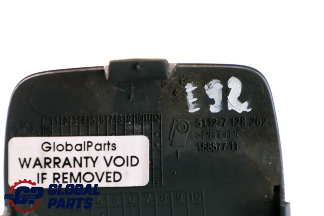 BMW 3 Series E92 E93 Rear Bumper Flap Towing Eye Spacegrau Space Grey 7128262 - SKU P0034476-SCG - Part number 0034476