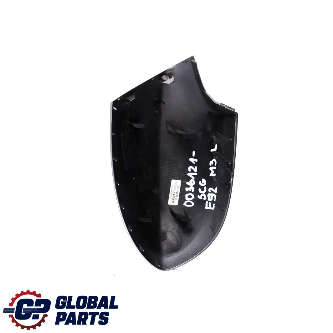 Left Cover Cap N/S Casing Wing Mirror Spacegrau Space Grey to BMW 3 E90 E92 E93 M3 with Part number 0036121 BMW 3 E90 E92 E93 M3 Left Cover Cap N/S Casing Wing Mirror Spacegrau Space Grey - SKU P0036121-SCG - Part number 0036121