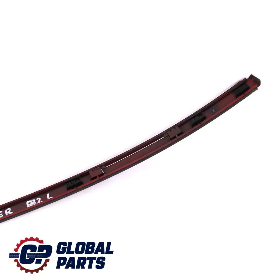 BMW E82 Coupe Left N/S Roof Moulding Railing Strip Trim Vermilionrot - A82 - SKU P0036149-VER - Part number 0036149