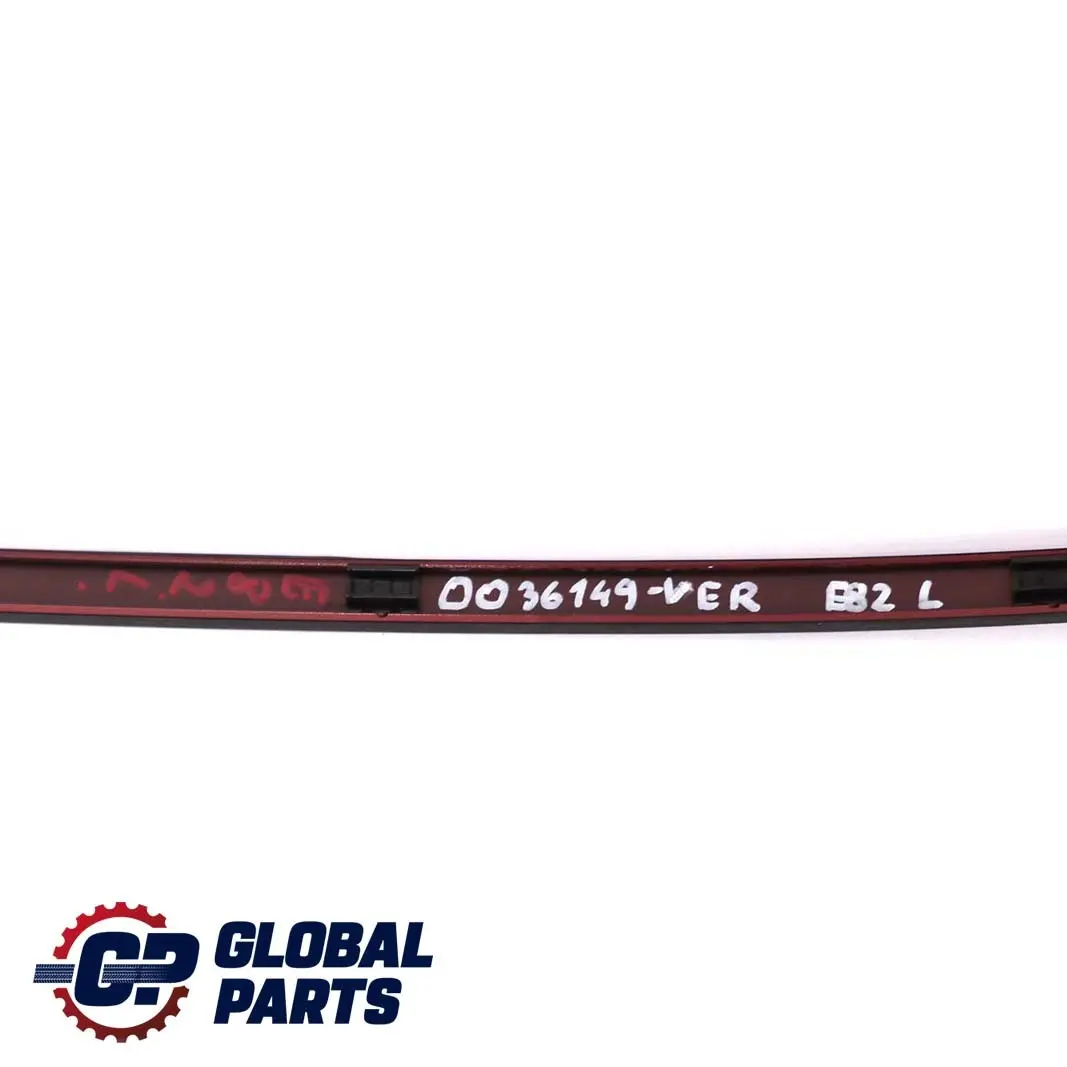 BMW E82 Coupe Izquierda Techo Moldura Railing Strip Trim Vermilionrot - A82 - SKU P0036149-VER - Número de pieza 0036149