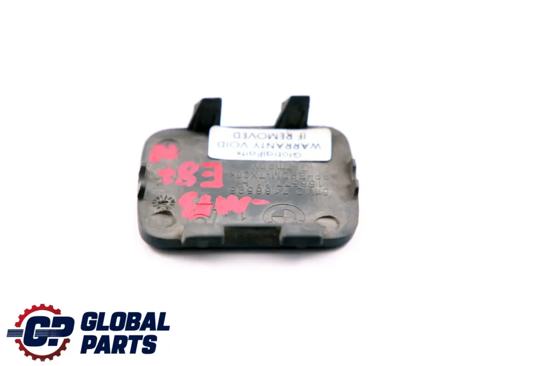BMW E81 E87 LCI Klappe Abschleppöse Hintenstoßstange Monacoblau 7166598 - SKU P0036377-MB - Teilenummer 0036377