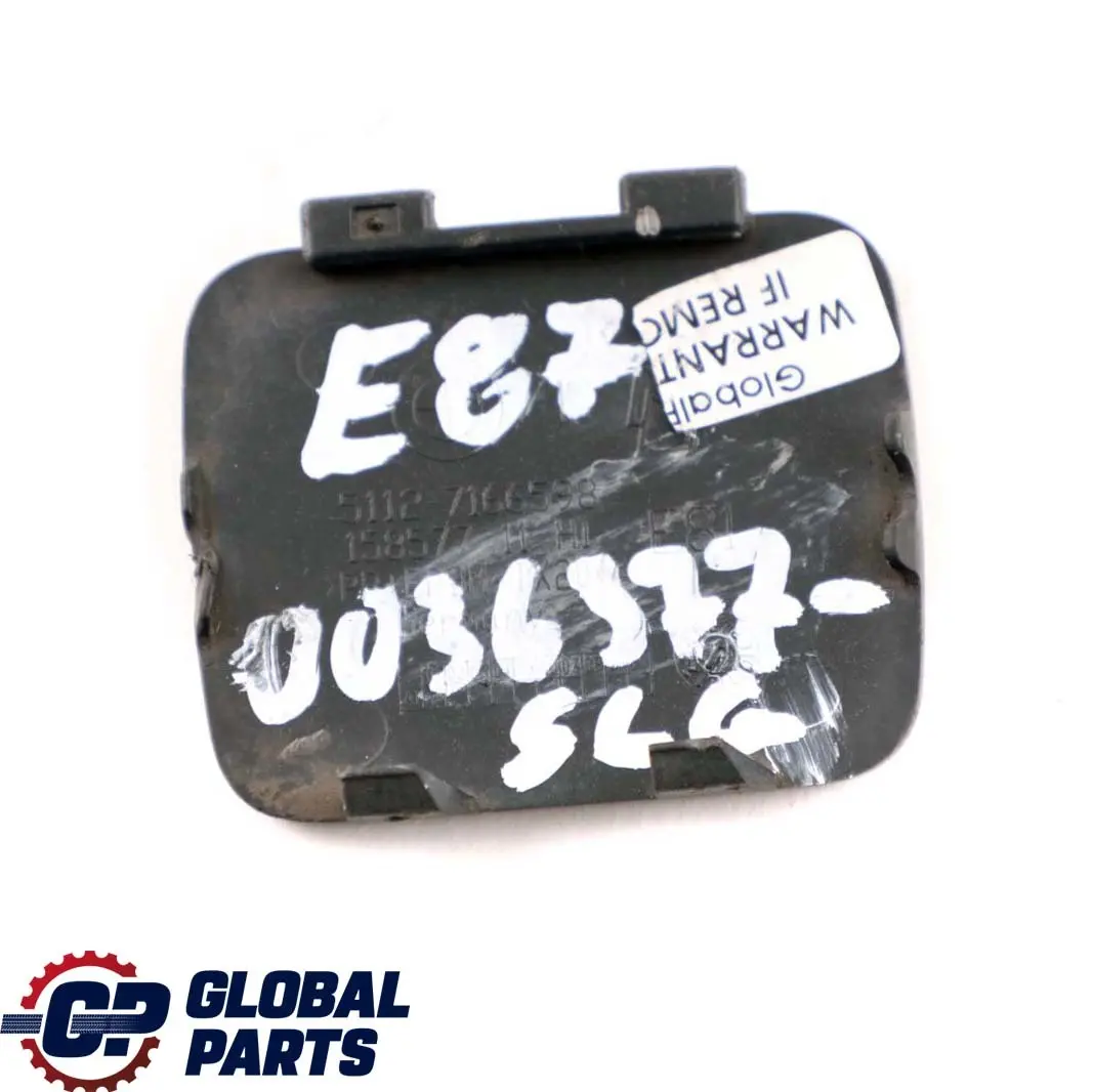 BMW 1 er E81 E87 LCI Klappe Abschleppöse Hintenstoßstange Spacegrau 7166598 - SKU P0036377-SCG - Teilenummer 0036377