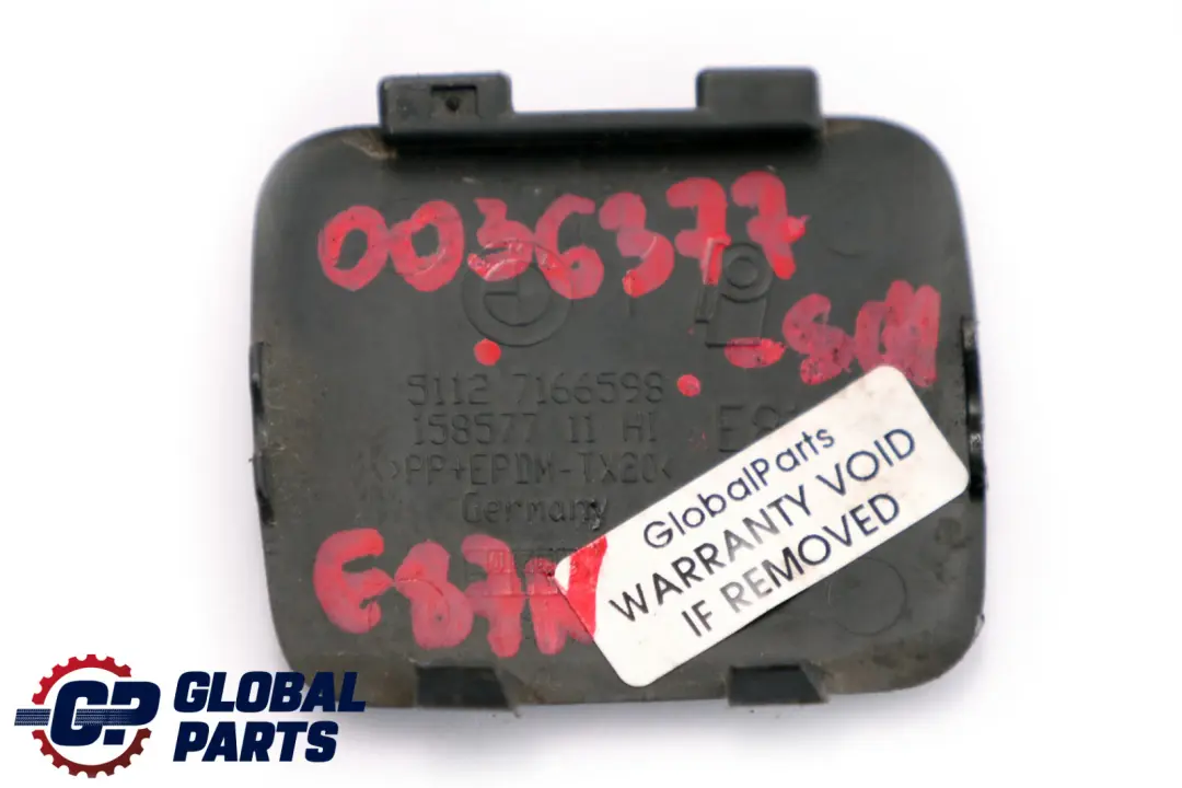 BMW 1 er E81 E87 LCI Klappe Abschleppöse Hintenstoßstange Schwarz 2 7166598 - SKU P0036377-SCH - Teilenummer 0036377