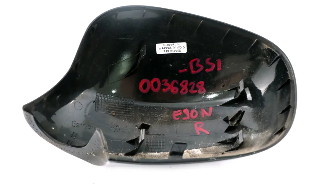 Derecha O / S Tapa Carcasa Espejo Wing Negro Zafiro para BMW E90 E91 LCI con número de pieza 0036828 BMW E90 E91 LCI Derecha O / S Tapa Carcasa Espejo Wing Negro Zafiro - SKU P0036828-BS1 - Número de pieza 0036828