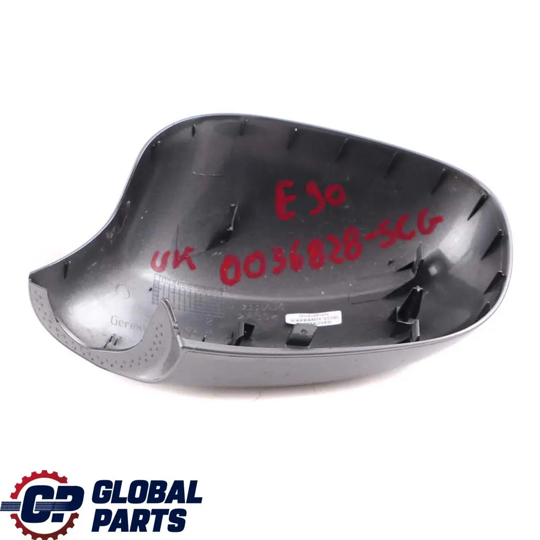 Right Cover Cap O/S Casing Wing Mirror Spacegrau Grey A52 to BMW 3 E90 E91 LCI with Part number 0036828 BMW 3 E90 E91 LCI Right Cover Cap O/S Casing Wing Mirror Spacegrau Grey A52 - SKU P0036828-SCG - Part number 0036828