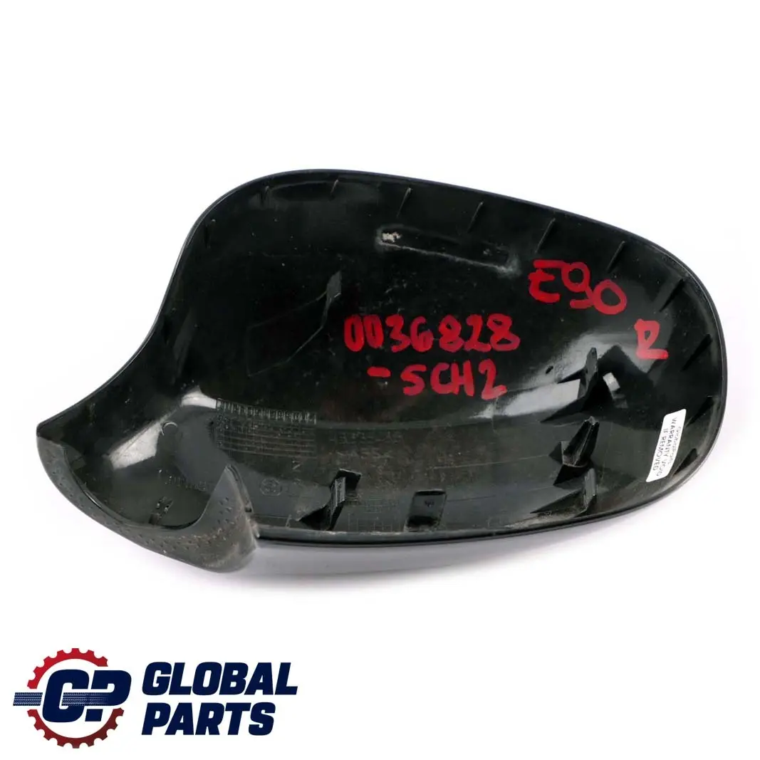 Right Cover Cap O/S Casing Wing Mirror Schwarz Black to BMW 3 Series 2 E90 E91 LCI with Part number 0036828 BMW 3 Series 2 E90 E91 LCI Right Cover Cap O/S Casing Wing Mirror Schwarz Black - SKU P0036828-SCH2 - Part number 0036828
