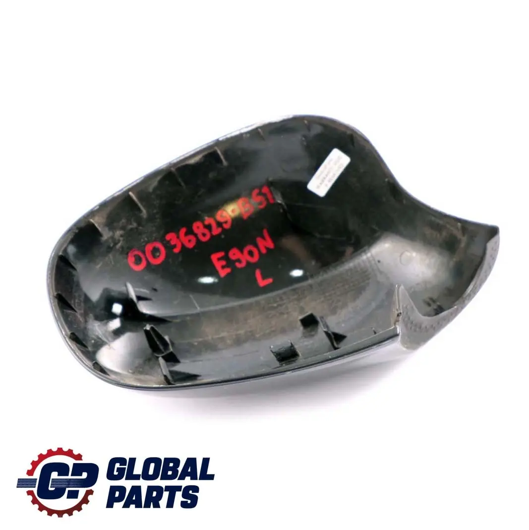 BMW E90 E91 LCI Copertura Dello Specchio SX Black Sapphire Nero 475 - SKU P0036829-BS1 - Numero di parte 0036829