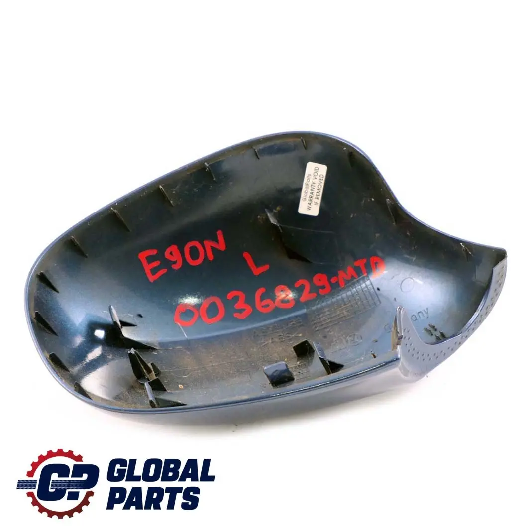 BMW 3 Series E90 E91 LCI Left Cover Cap N/S Casing Wing Mirror Montegoblau Blue - SKU P0036829-MTB - Part number 0036829
