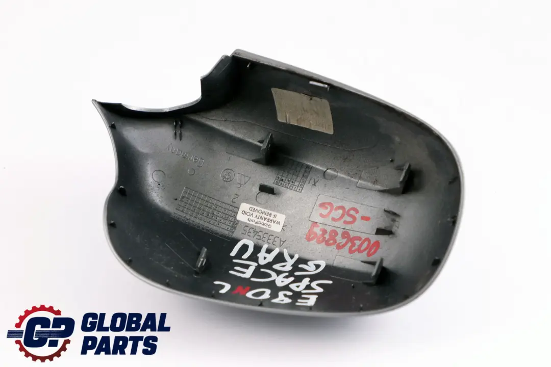BMW 3 Series E90 E91 LCI Left Cover Cap N/S Casing Wing Mirror Spacegrau Grey - SKU P0036829-SCG - Part number 0036829
