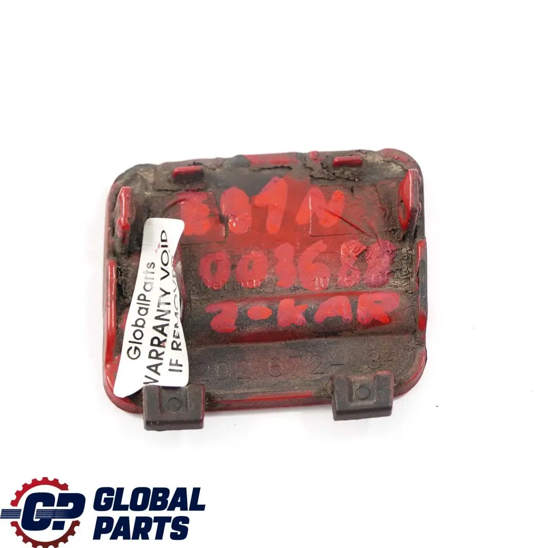 Flap Ojo Remolque Parachoques Trasero Karmesinrot Rojo Carmesí para BMW E91 LCI con número de pieza 7202672 BMW E91 LCI Flap Ojo Remolque Parachoques Trasero Karmesinrot Rojo Carmesí - SKU P0036882-KAR - Número de pieza 7202672
