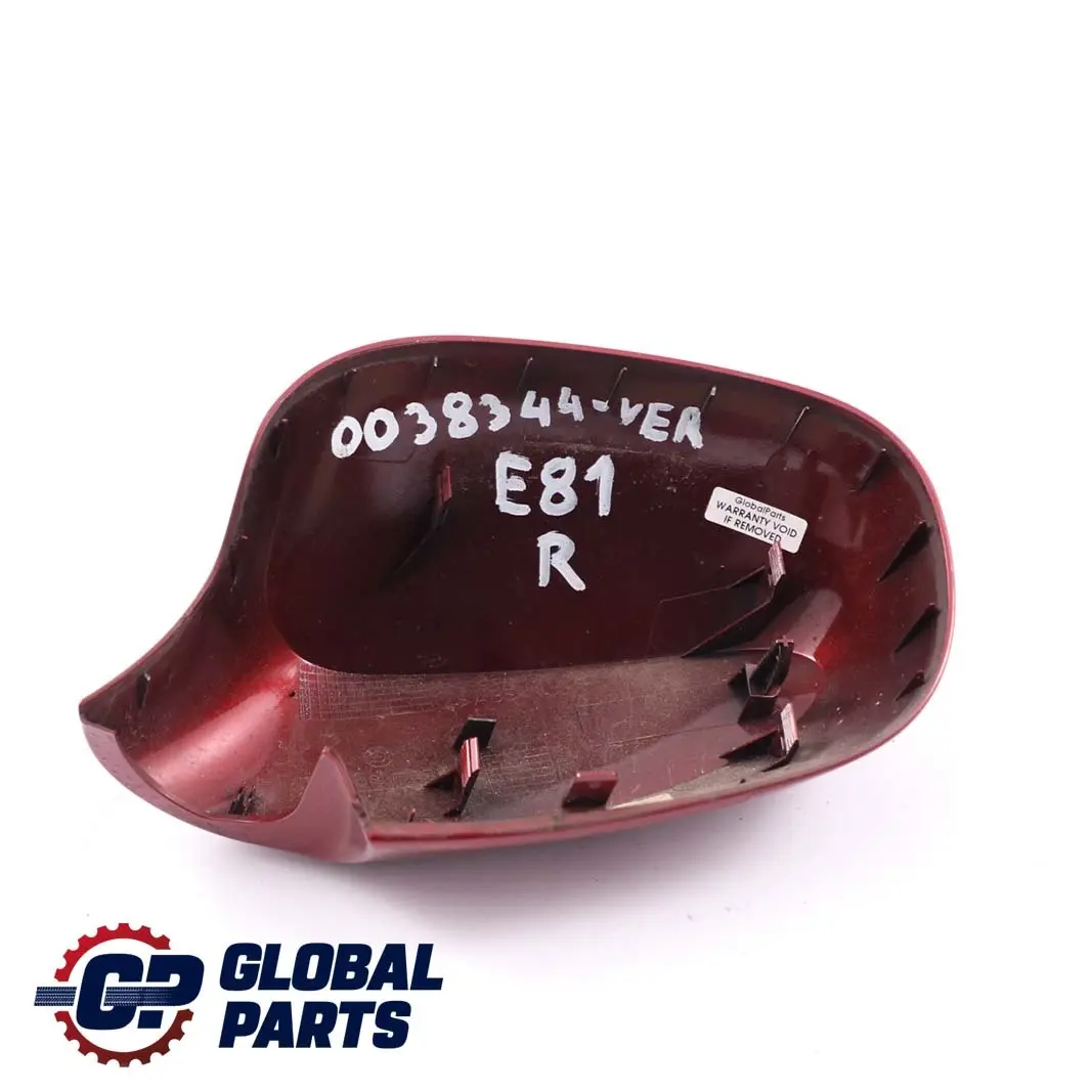 BMW 1 E81 E82 E87 LCI Cover Cap Casing Right Wing Mirror O/S Vermilionrot Red - SKU P0038344-VER - Part number 0038344