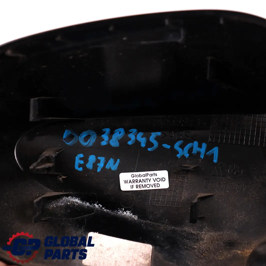 BMW 1 E81 E87N LCI Cover Cap Casing Left Wing Mirror N/S Schwarz 2 Black 668 - SKU P0038345-SCH1 - Part number 0038345