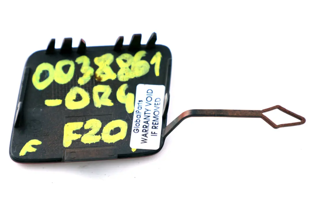 BMW 1 Series F20 F21 Front Bumper Flap Towing Eye Valencia Orange Metallic B44 - SKU P0038861-ORG - Part number 0038861