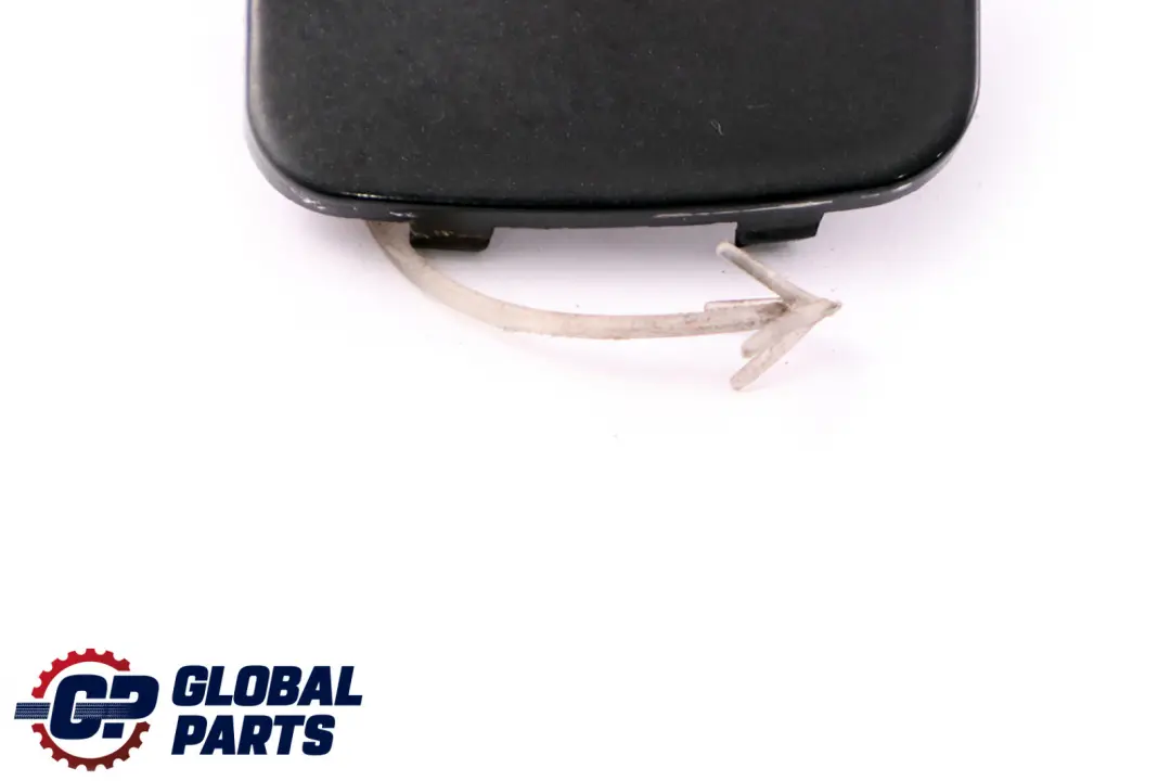 BMW 7 Series E65 E66 Front Bumper Flap Towing Eye Black Sapphire 475 8223210 - SKU P0136428-BS - Part number 0136428