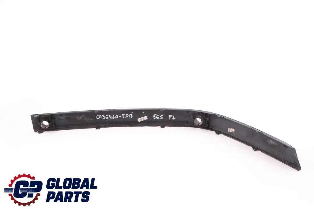 Bumper Guard Strip Front Left N/S Toledoblau Metallic to BMW 7 Series E65 E66 with Part number 0136460 BMW 7 Series E65 E66 Bumper Guard Strip Front Left N/S Toledoblau Metallic - SKU P0136460-TDB - Part number 0136460