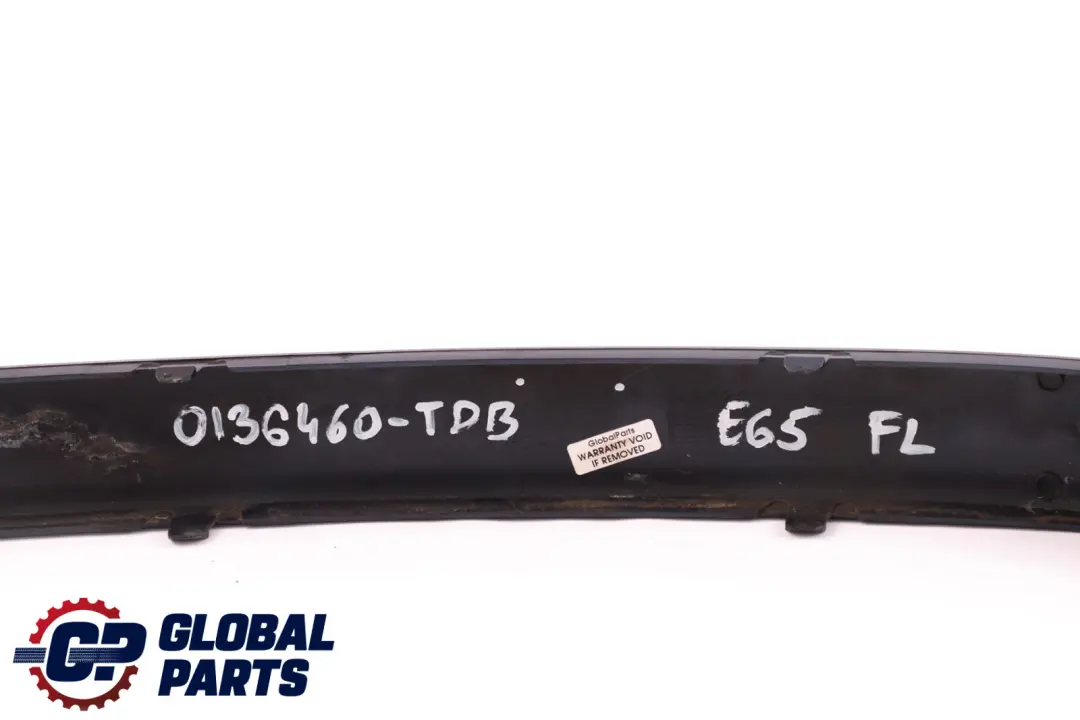 Bumper Guard Strip Front Left N/S Toledoblau Metallic to BMW 7 Series E65 E66 with Part number 0136460 BMW 7 Series E65 E66 Bumper Guard Strip Front Left N/S Toledoblau Metallic - SKU P0136460-TDB - Part number 0136460