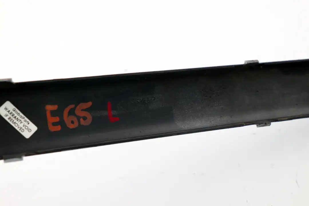 Bumper Guard Strip Front Left N/S Titansilber Silver to BMW 7 Series E65 E66 with Part number 0136460 BMW 7 Series E65 E66 Bumper Guard Strip Front Left N/S Titansilber Silver - SKU P0136460-TS - Part number 0136460