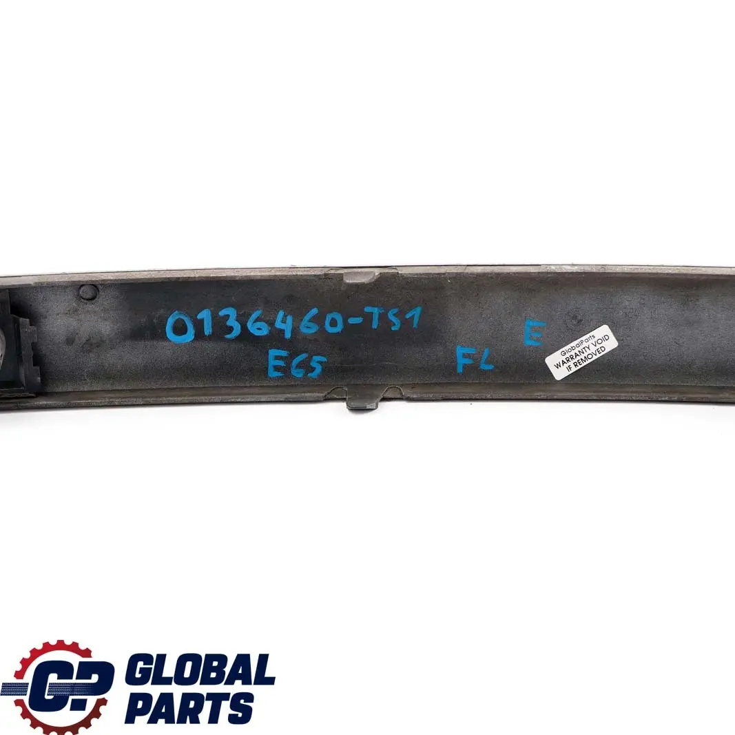 BMW E65 E66 Striscia protezione paraurti anteriore sinistra Titansilber Argento - SKU P0136460-TS1 - Numero di parte 0136460