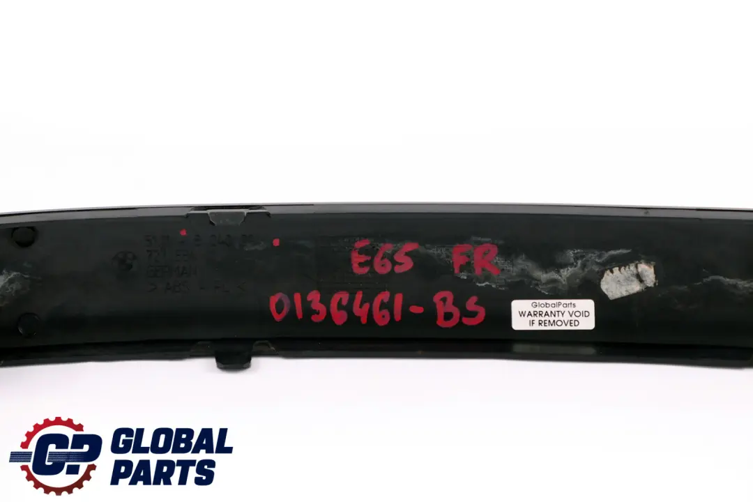 BMW 5 Series E65 E66 Bumper Guard Strip Front Right O/S Black Sapphire Metallic - SKU P0136461-BS - Part number 0136461