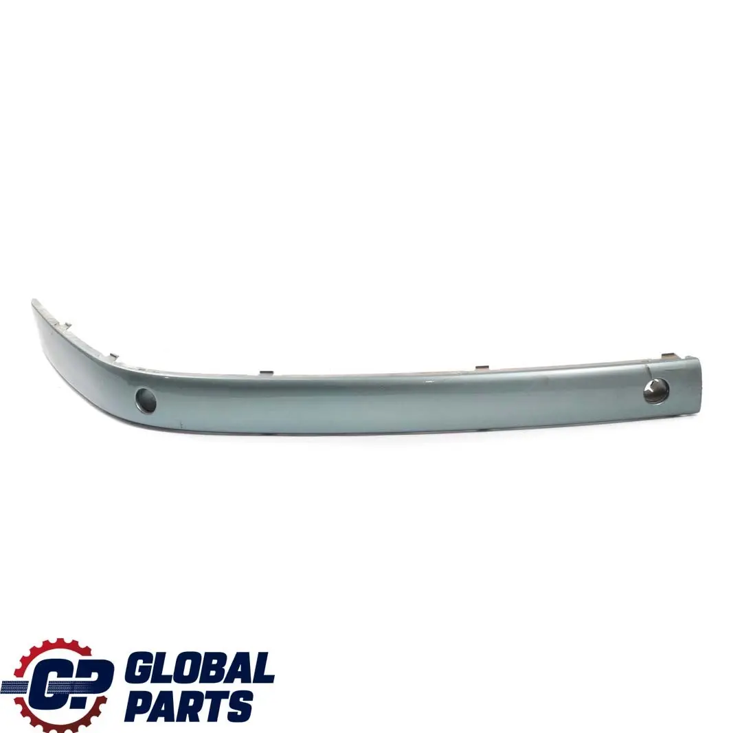 Front Right O/S Bumper Guard Strip Schiefergruen Slate Green 449 to BMW 7 E65 E66 with Part number 0136461 BMW 7 E65 E66 Front Right O/S Bumper Guard Strip Schiefergruen Slate Green 449 - SKU P0136461-SGM - Part number 0136461