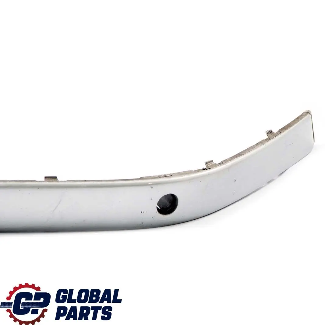 BMW 7 Series E65 E66 Bumper Guard Strip Front Right O/S Titansilber Silver 354 - SKU P0136461-TS1 - Part number 0136461