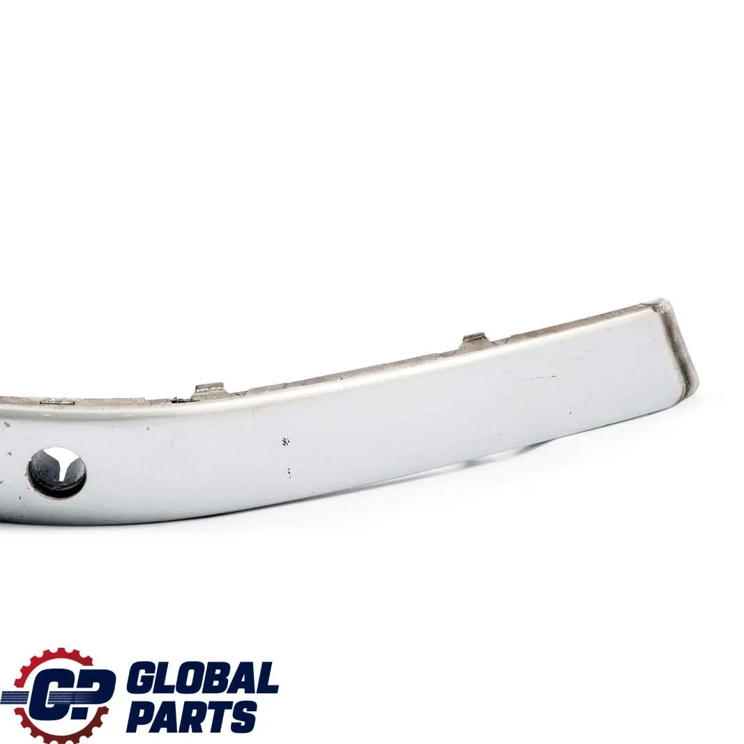 BMW 7 Series E65 E66 Bumper Guard Strip Front Right O/S Titansilber Silver 354 - SKU P0136461-TS1 - Part number 0136461