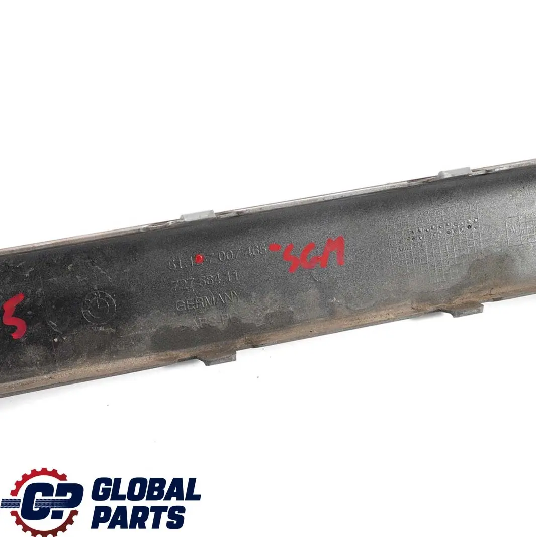 BMW 7 er E65 E66 Stossleiste Hinten Mitte PDC Schiefergruen Metallic - SKU P0136750-SGM - Teilenummer 7007465