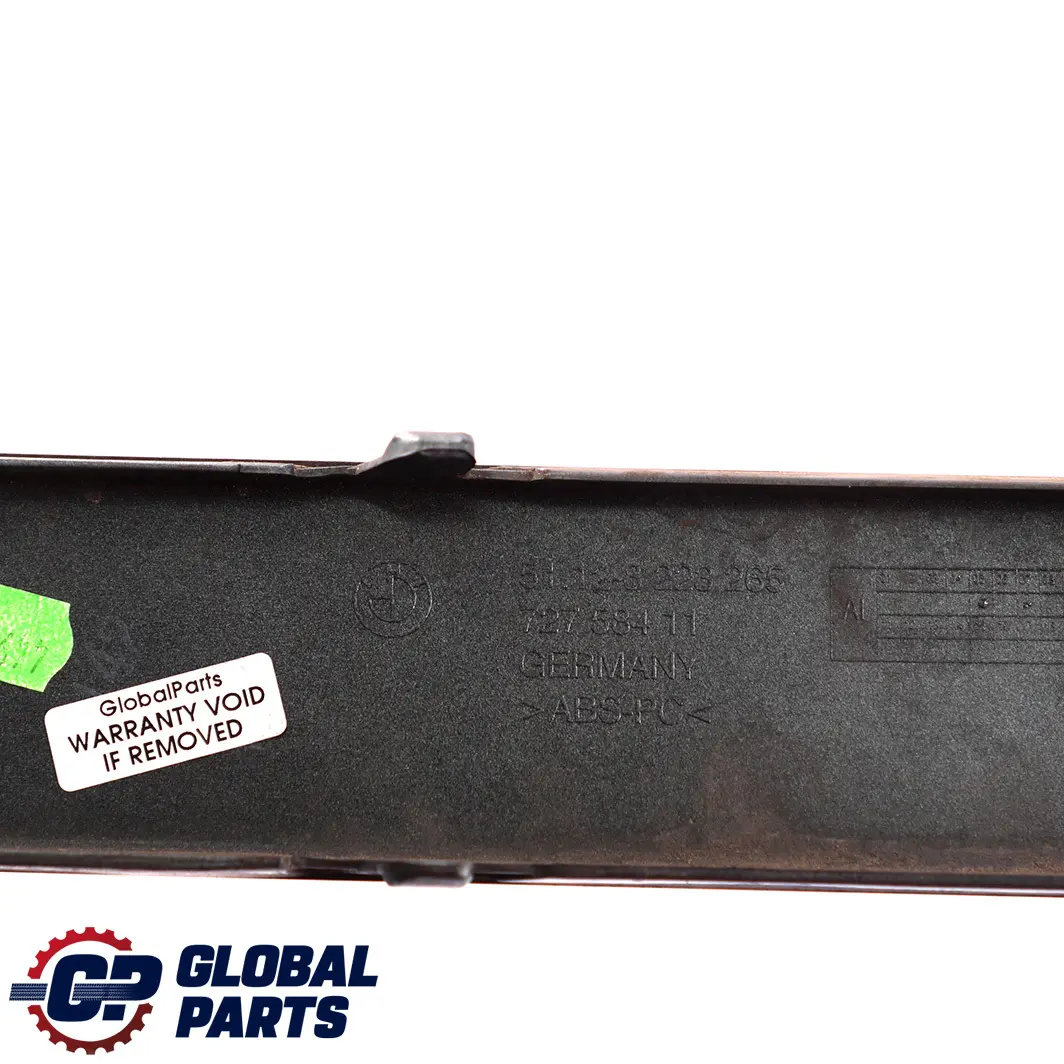 BMW 7 er E65 E66 Stoßstangenschutzleiste Hinten Links Schiefergruen 449 - SKU P0136751-SGM - Teilenummer 0136751