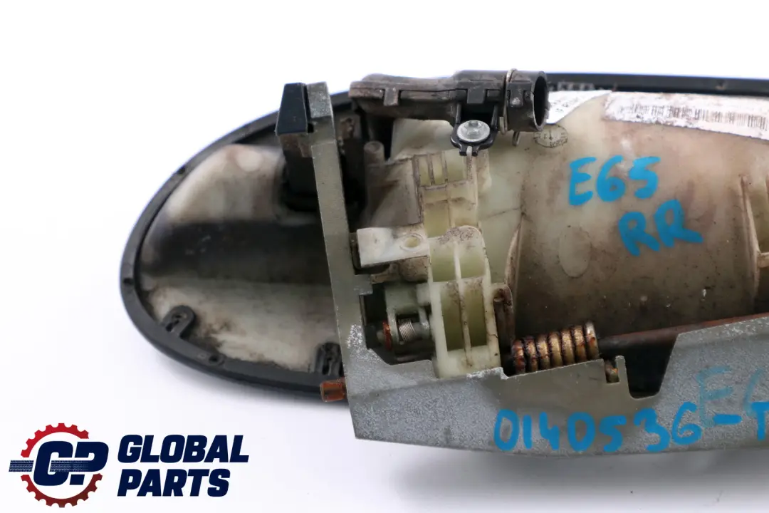 BMW 7 Series 1 E65 E66 Complete Rear Right Grab Handle O/S Toledoblau Blue 482 - SKU P0140536-TDB1 - Part number 0140536