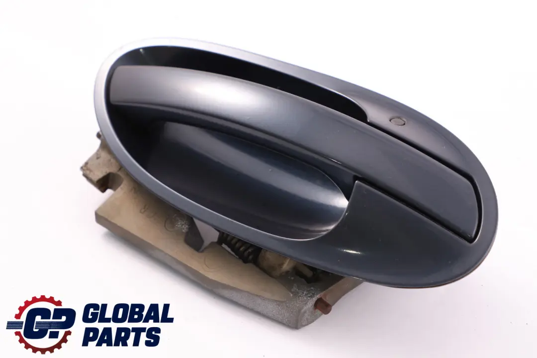 BMW 7 Series 1 E65 E66 Complete Rear Right Grab Handle O/S Toledoblau Blue 482 - SKU P0140536-TDB1 - Part number 0140536