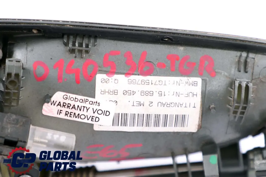 Completo Posteriore Maniglia Destra Grigio Titanio II per BMW E65 E66 con numero di parte 0140536 BMW E65 E66 Completo Posteriore Maniglia Destra Grigio Titanio II - SKU P0140536-TGR - Numero di parte 0140536