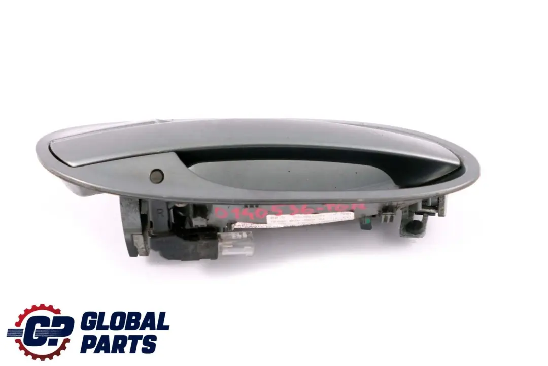 Asidero trasero derecho completo Titangrau Titan Grey para BMW E65 E66 con número de pieza 0140536 BMW E65 E66 Asidero trasero derecho completo Titangrau Titan Grey - SKU P0140536-TGR - Número de pieza 0140536