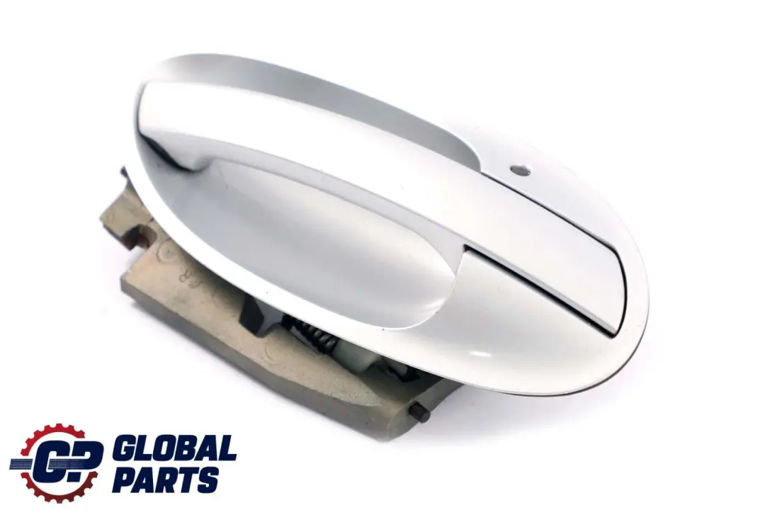 Complete Rear Right Grab Handle O/S Titansilber Silver to BMW 7 Series E65 E66 with Part number 0140536 BMW 7 Series E65 E66 Complete Rear Right Grab Handle O/S Titansilber Silver - SKU P0140536-TS - Part number 0140536
