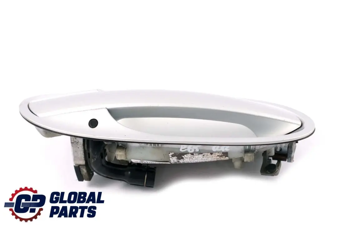 BMW 7 Series E65 E66 Complete Rear Right Grab Handle O/S Titansilber Silver - SKU P0140536-TS - Part number 0140536