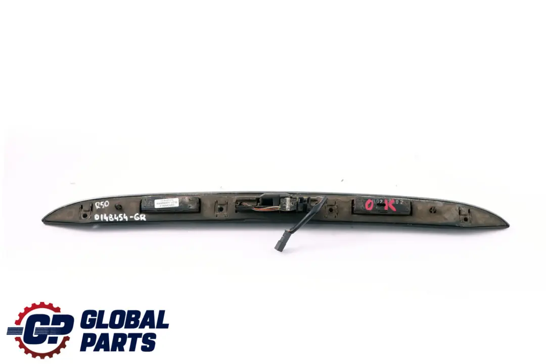 Griffleiste Heckklappe Grey Grau Metallic für Mini Cooper R50 R52 R53 mit Teilenummer 0148454 Mini Cooper R50 R52 R53 Griffleiste Heckklappe Grey Grau Metallic - SKU P0148454-GR - Teilenummer 0148454