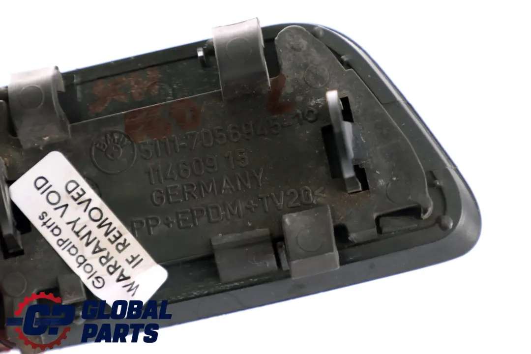 Front Bumper Headligh Flap Cover Left N/S Schwarz 2 0149264 to BMW 5 Series E60 with Part number 7056945 BMW 5 Series E60 Front Bumper Headligh Flap Cover Left N/S Schwarz 2 0149264 - SKU P0149264-SCH - Part number 7056945