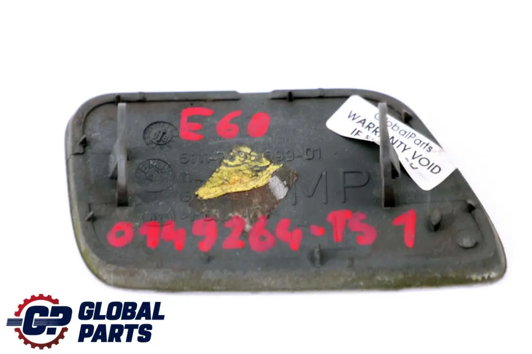 Front Bumper Headligh Flap Cover Left N/S Titansilber Silver to BMW 5 Series 1 E60 with Part number 7056945 BMW 5 Series 1 E60 Front Bumper Headligh Flap Cover Left N/S Titansilber Silver - SKU P0149264-TS1 - Part number 7056945