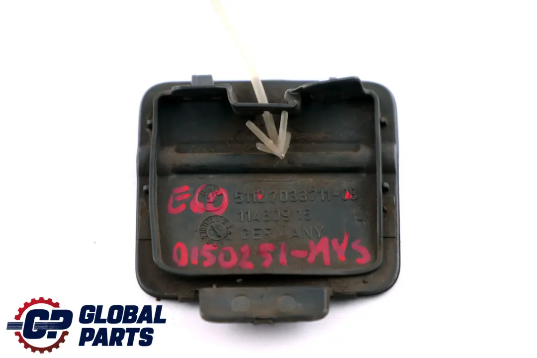 Flap Towing Eye Rear Bumper Mysticblau Mystic Blue A07 7033711 to BMW 5 Series E60 with Part number 0150251 BMW 5 Series E60 Flap Towing Eye Rear Bumper Mysticblau Mystic Blue A07 7033711 - SKU P0150251-MYS - Part number 0150251